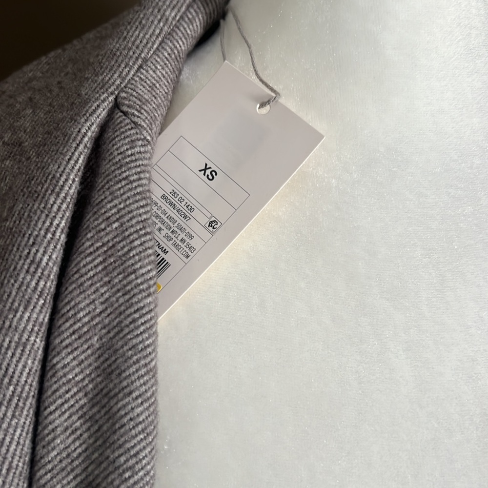 Womens wrap coat NWT XS, brown. - Picture 5 of 5